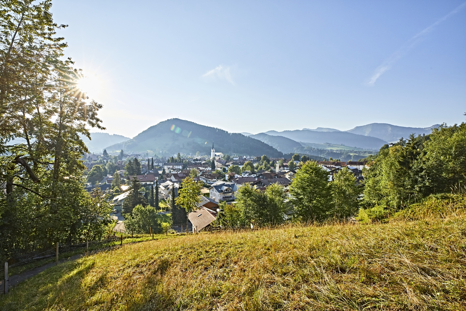Panoramablick über Oberstaufen