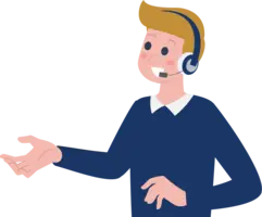 Kontakt-Telefon-Illustration für den Kundenservice von Gesundes Bayern